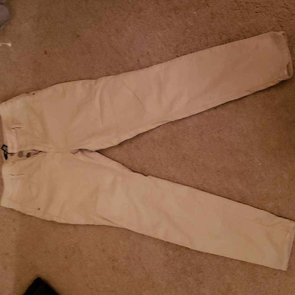 Tan high waisted jeans